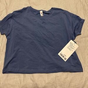 lululemon athletica Blue Short Sleeve Tee
